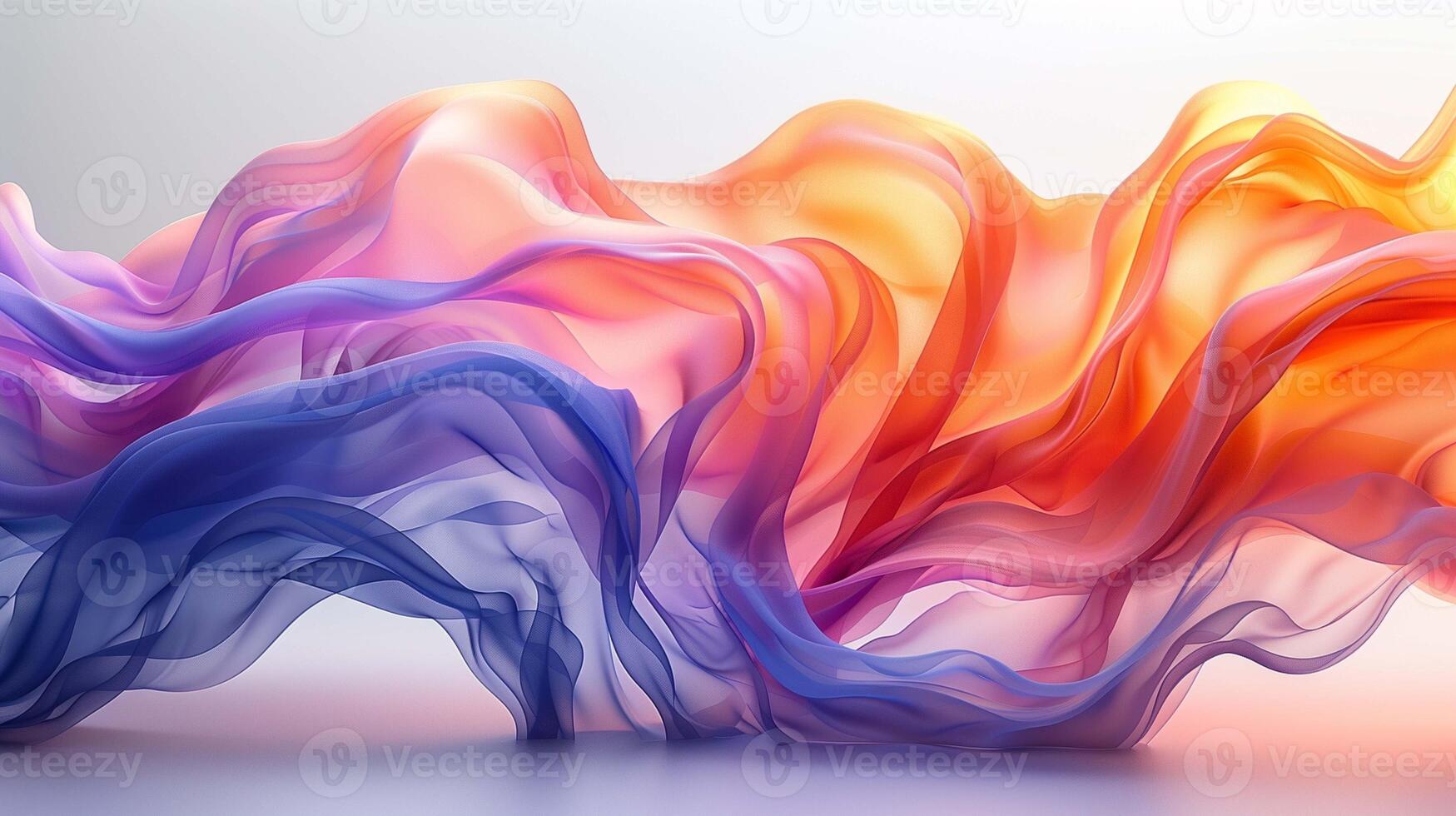Explosion of bright color waves on background image. Abstract curved flow 3d illustration wallpaper picture backdrop. Creative pattern concept for business presentation corporate photo
