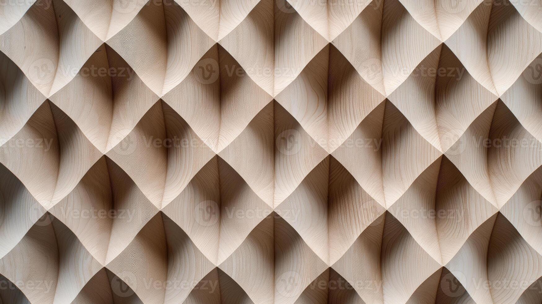 Natural timber with geometric pattern top view banner background copy space. Woodwork and craft image backdrop empty. Wooden decorative ornament concept composition top view, copyspace photo