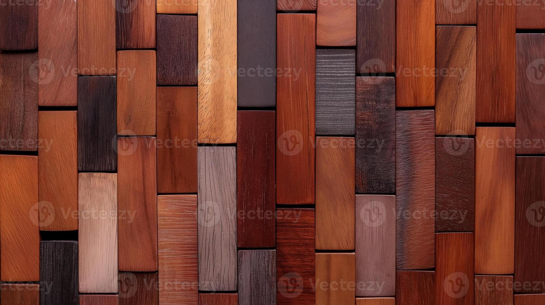 Wooden tiles arrangement pattern banner background copy space. Interior design with timber boards image backdrop empty. Natural building material concept composition top view, copyspace photo