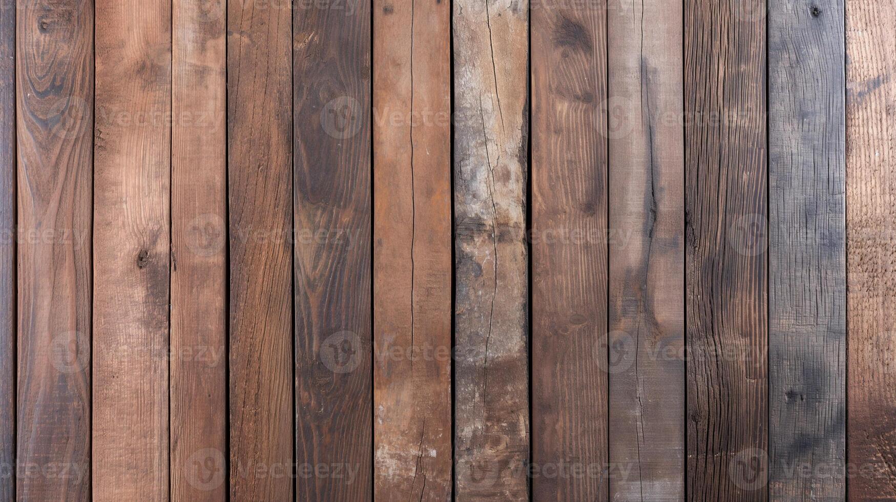 Old wooden boards arrangement banner background copy space. Vertical planks pattern image backdrop empty. Timber construction materials concept composition top view, copyspace photo