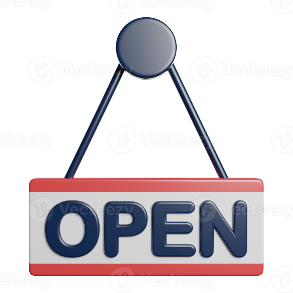 Open Sign Board png