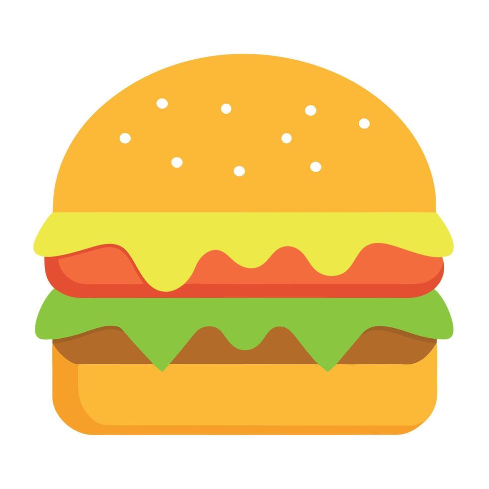 Classic Cheeseburger icon design vector