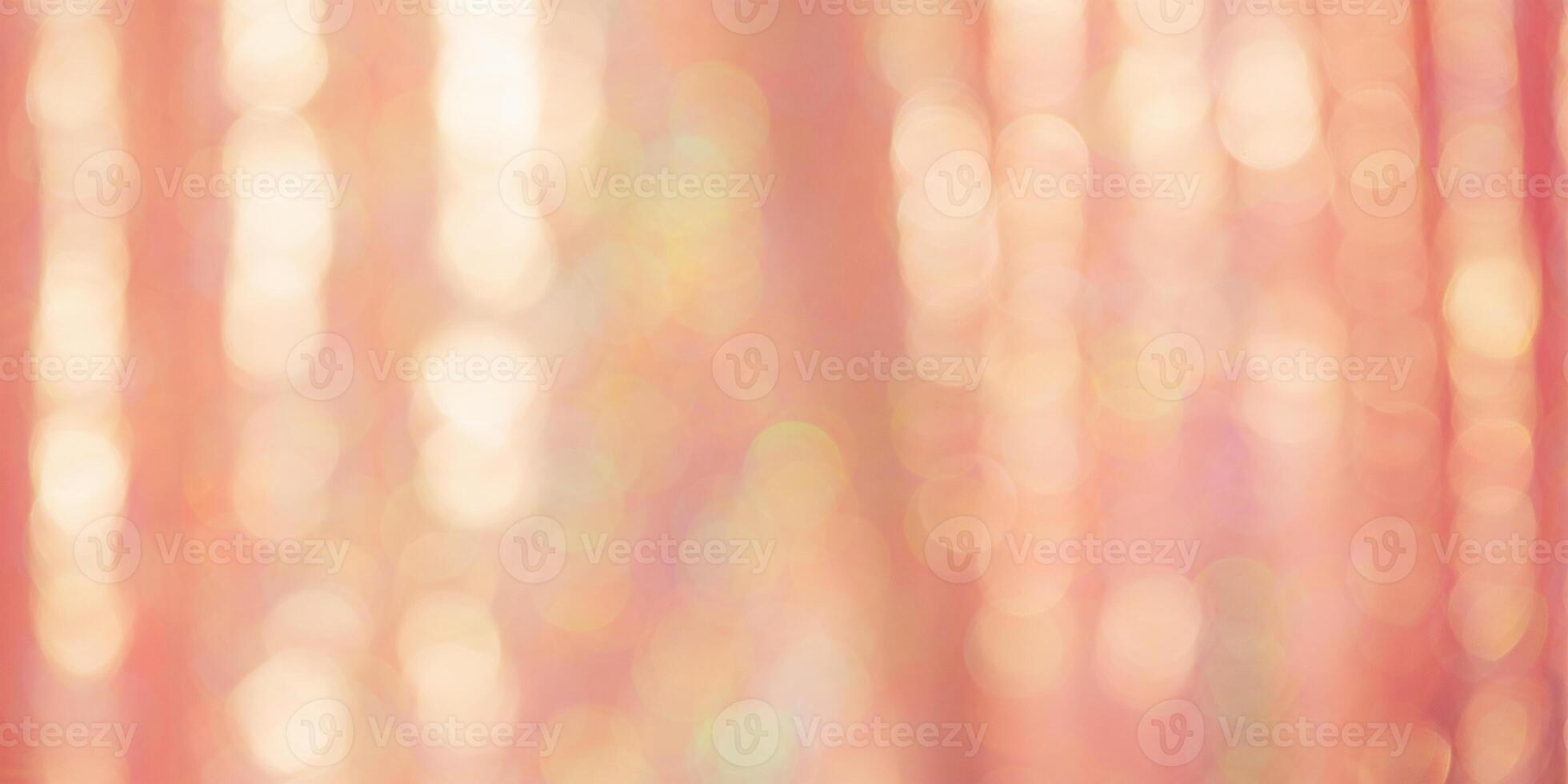 Defocus light peach color as background banner size photo