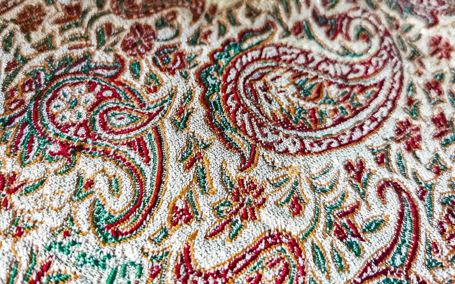 Beautiful stylish tablecloth texture pattern in Costa Rica. photo