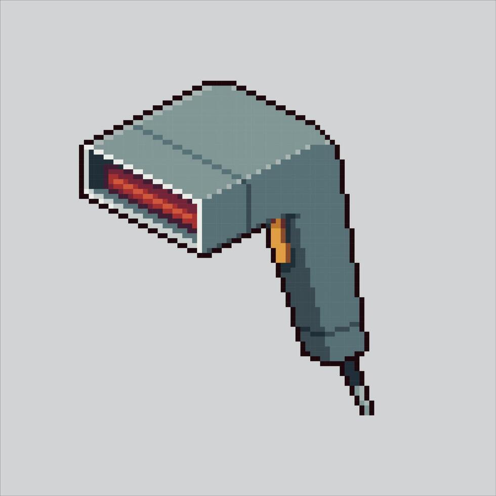 Pixel art illustration Barcode Scanner. Pixelated code Scanner. Barcode Scanner Transaction pixelated for the pixel art game and icon for website and game. old school retro. vector
