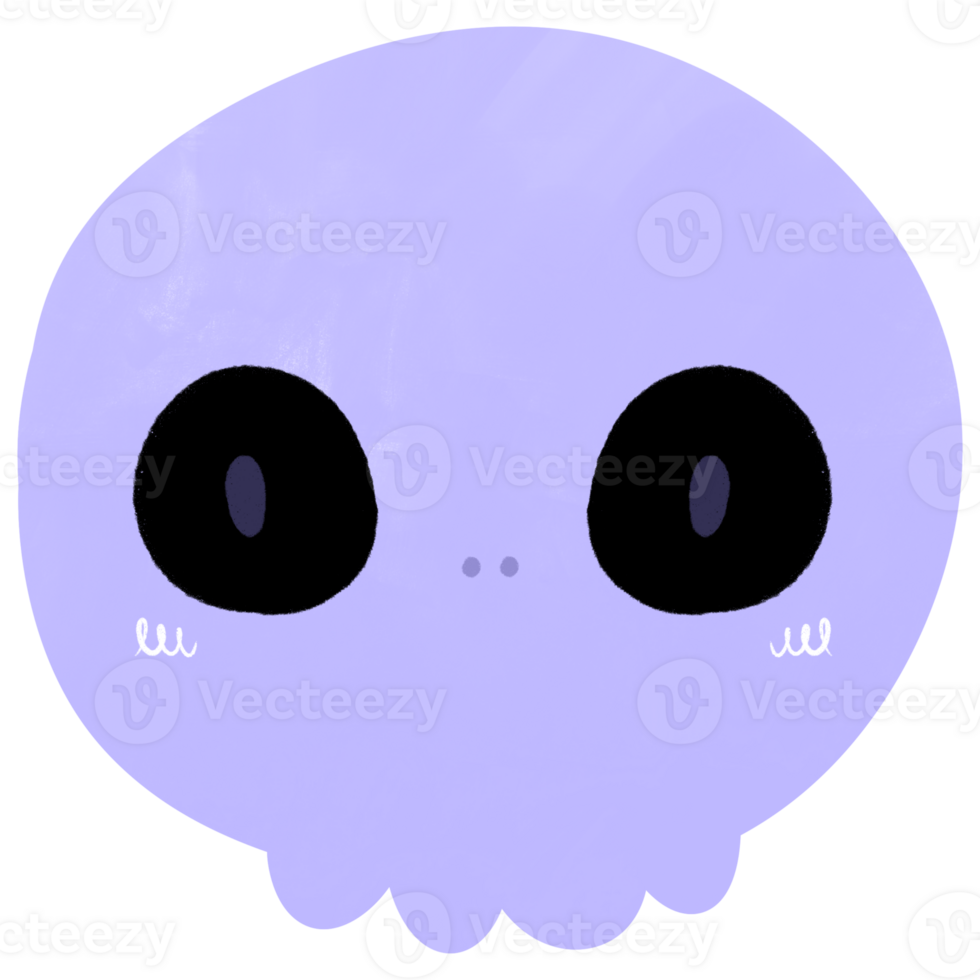 Skull Cartoon Skull Halloween Cartoon Skull Watercolor Style png