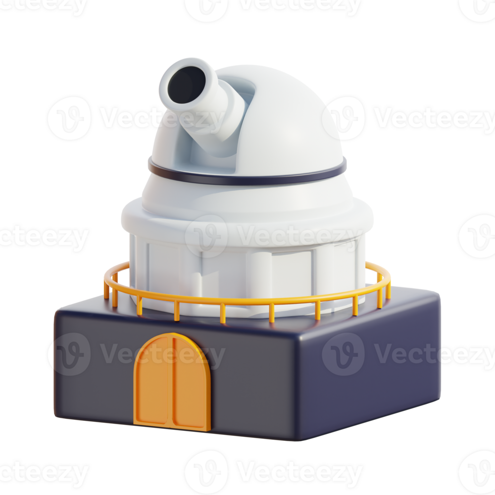3D Space Observatory Telescope Structure Design png