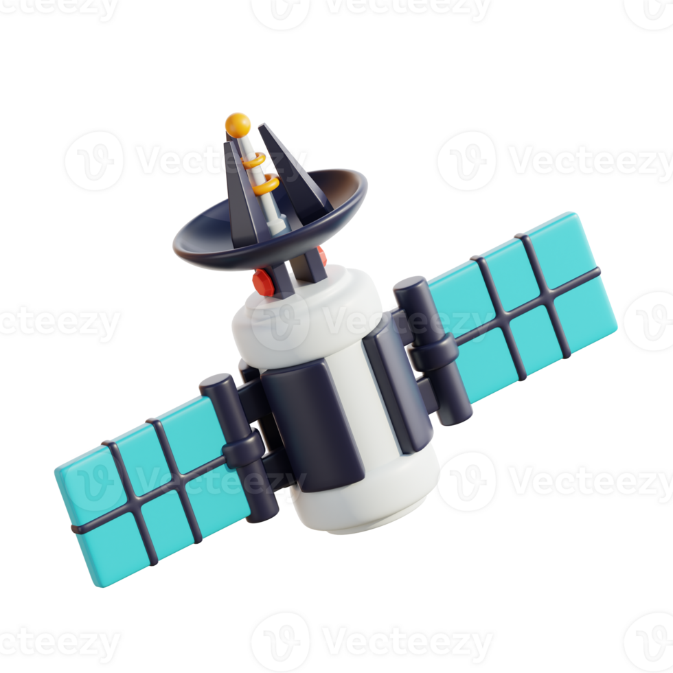 3d espace Satellite exploration et la communication module png