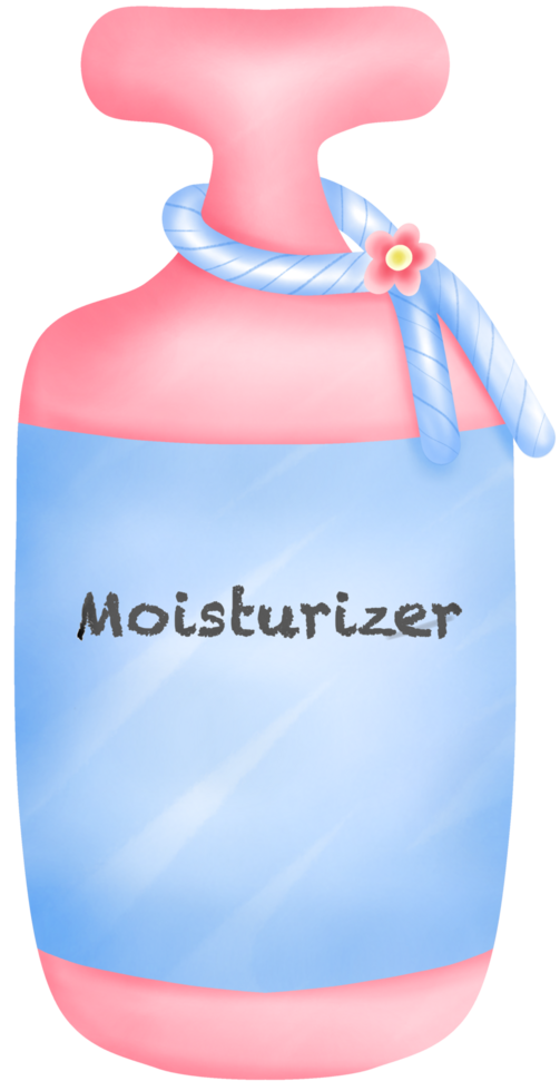 Beautiful packaging bottles for containing Moisturizer png