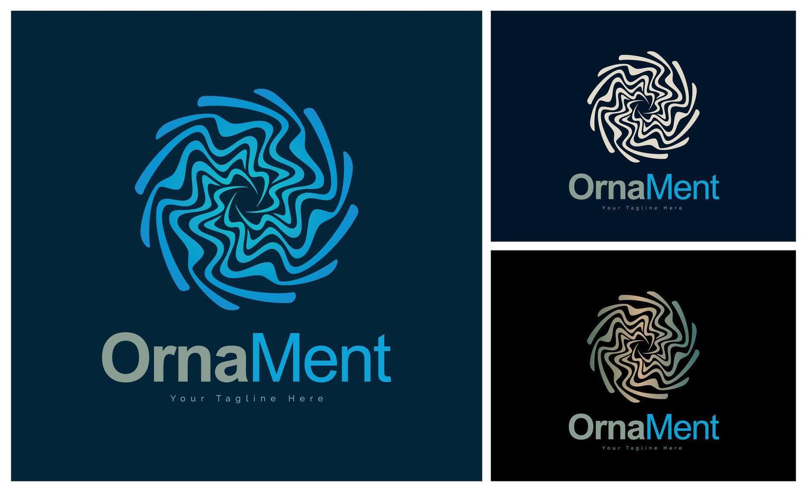 ornament pattern colourful set modern luxury art and craft logo template design vector