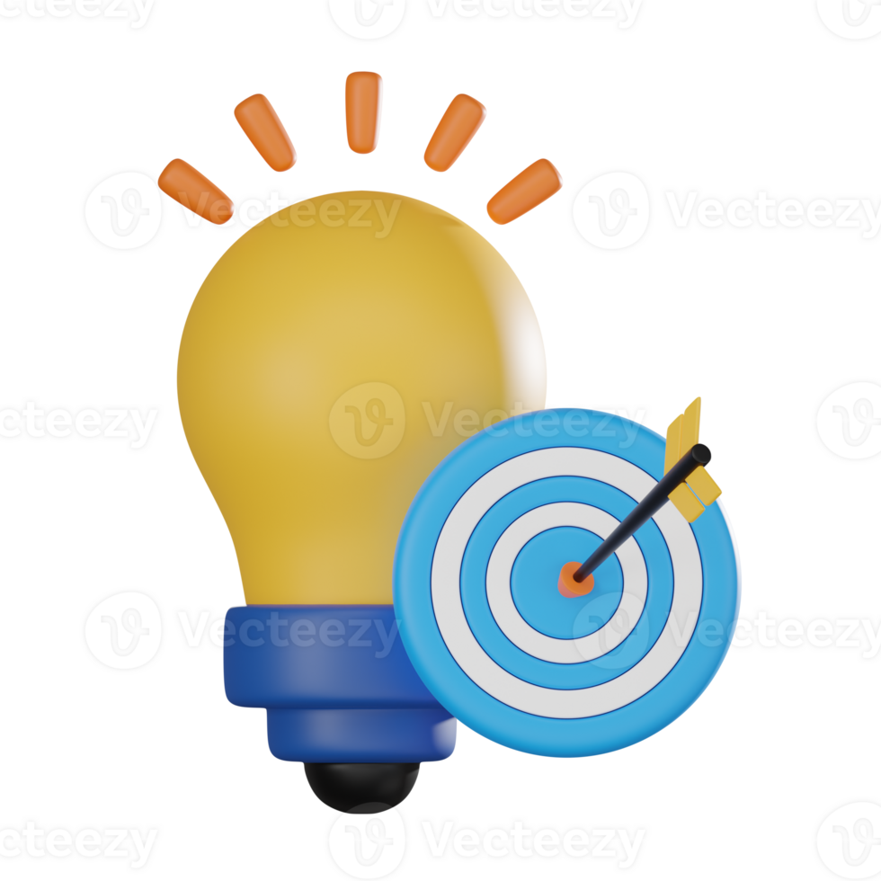 3D Marketing Ideas Icon, Innovative Render for Business and Advertising png