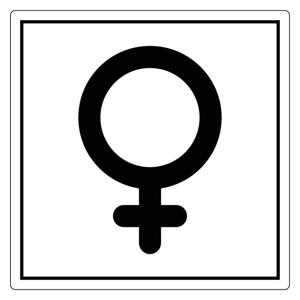 Female Gender Symbol for Representation and Equality vector