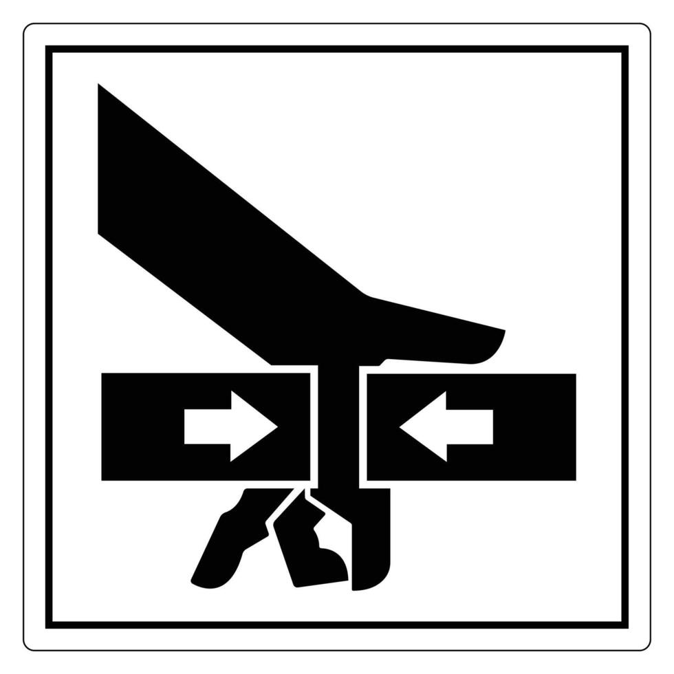 Caution Sign for Cutting Hazard in Work Area vector