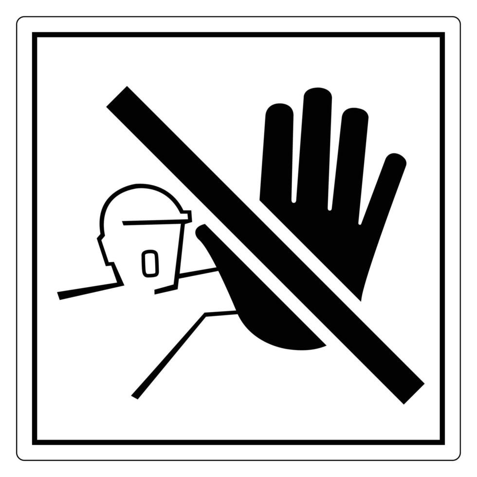 No Access Symbol for Safety Precautions vector
