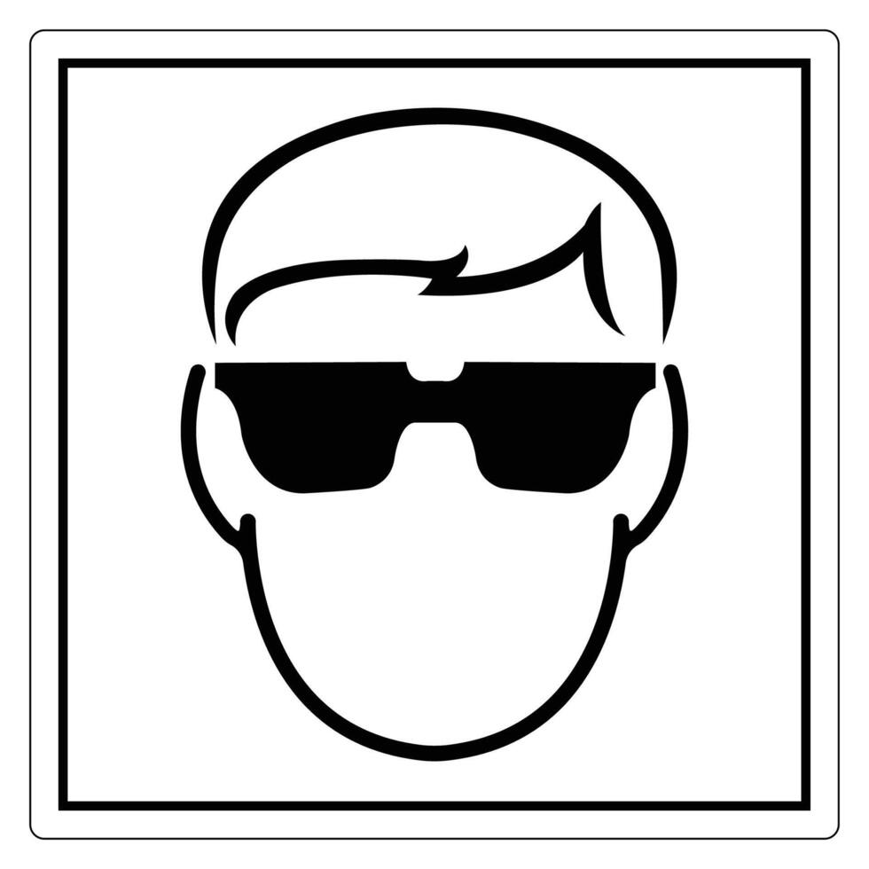 Stylish Icon of a Person with Sunglasses vector