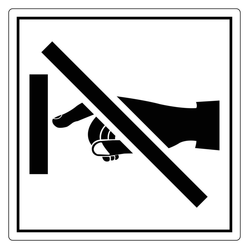 No Touching Sign for Safety and Awareness vector
