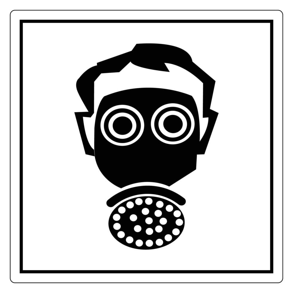 Gas Mask Icon for Safety and Protection vector
