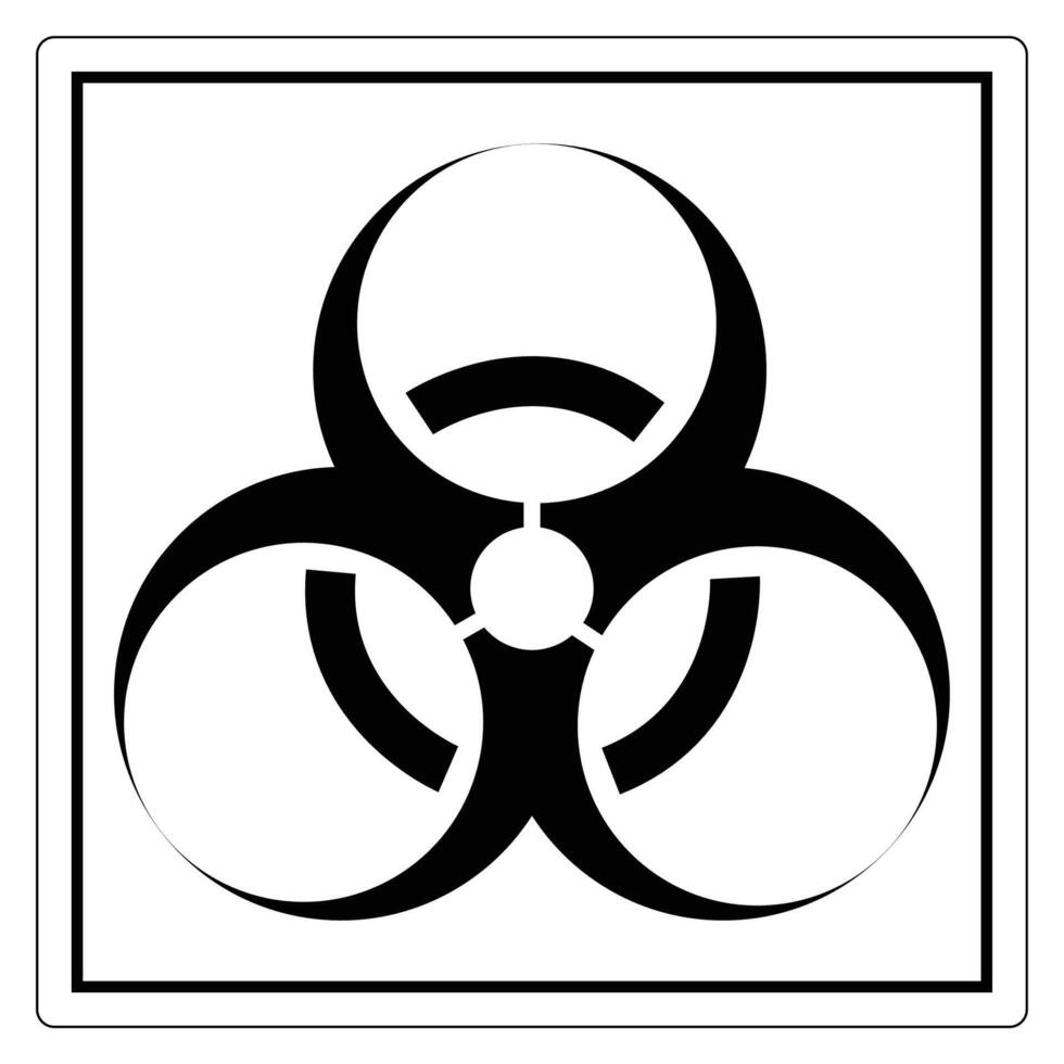 Biohazard Symbol for Safety and Hazard Awareness vector