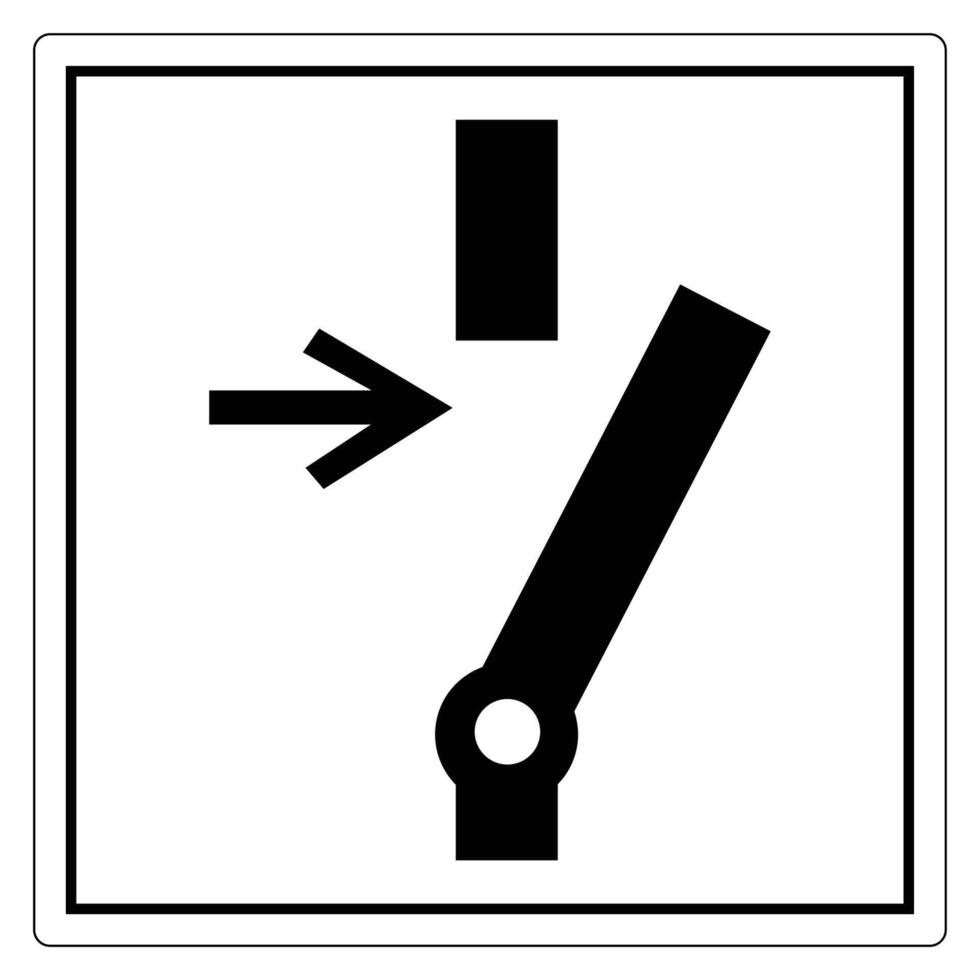 Caution Sign for Machinery Safety Awareness vector