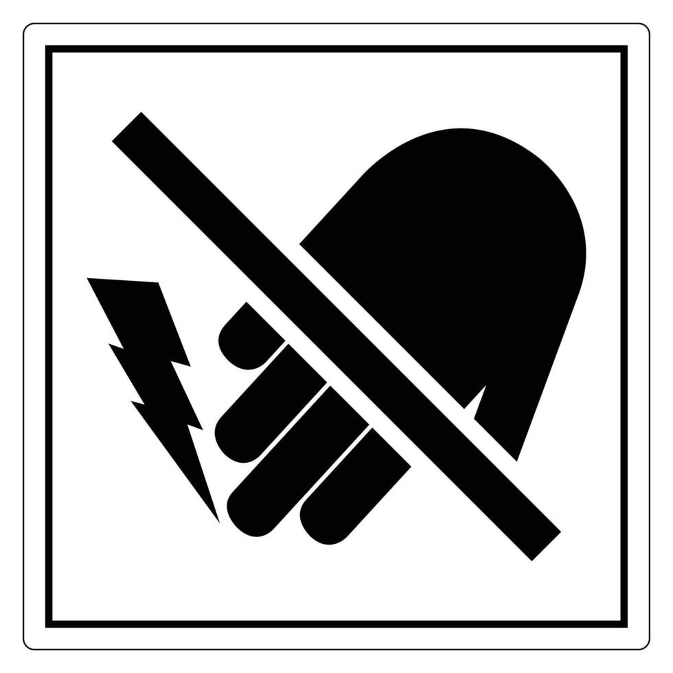 Warning Sign for Electrical Hazard Prevention vector
