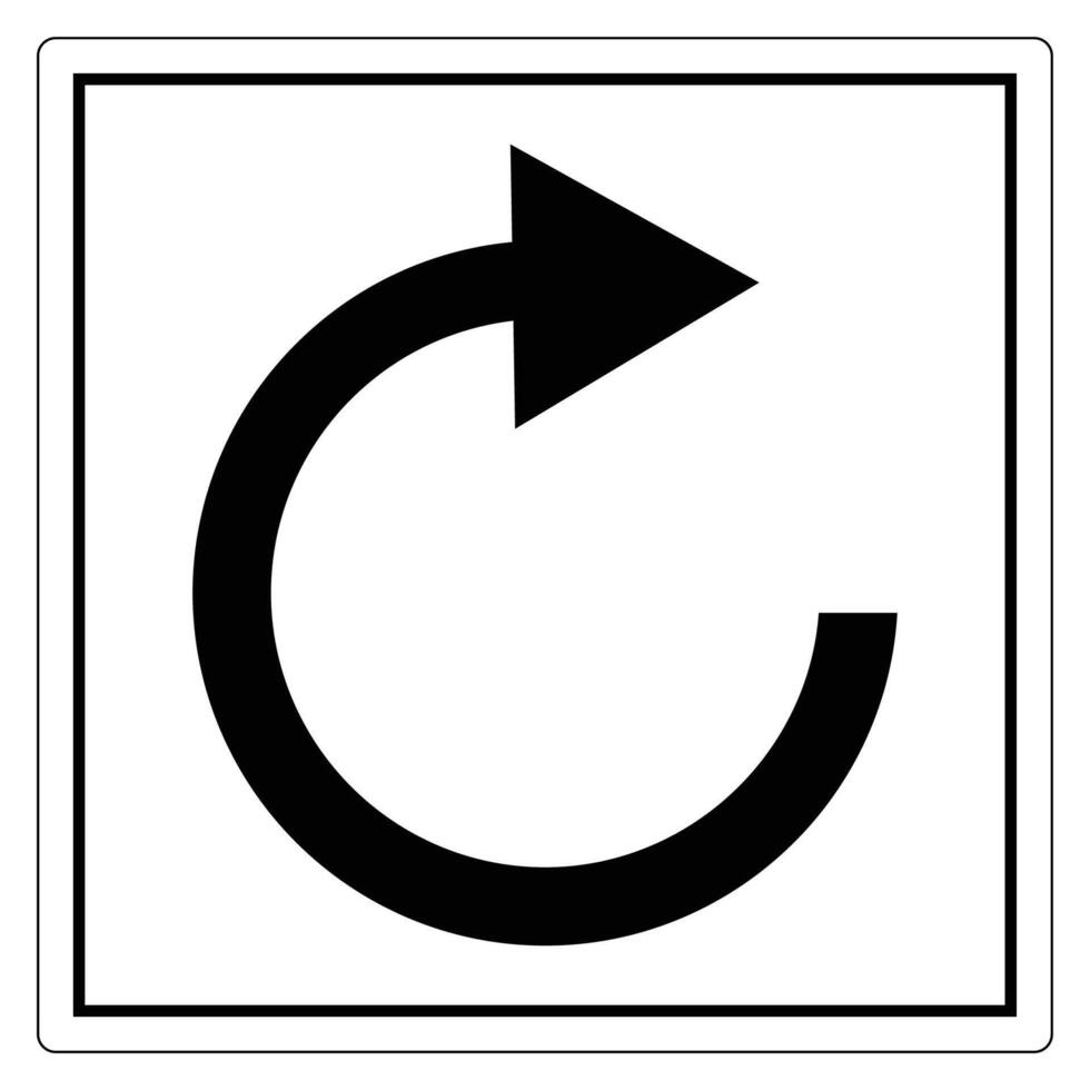Circular Arrow Icon for Refresh Action vector