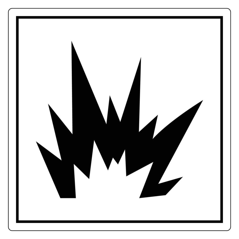 Explosion Symbol on Simple Background vector