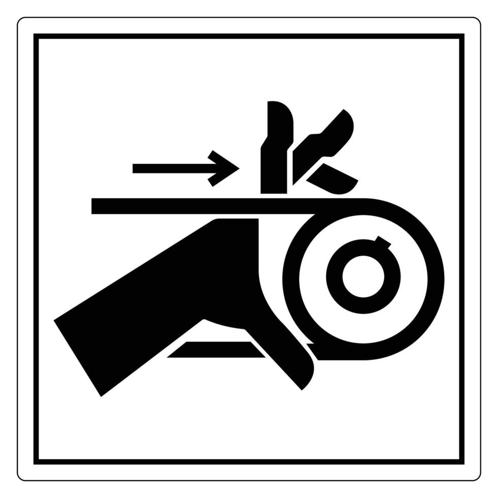 Safety Sign for Cutting Hazard Awareness vector