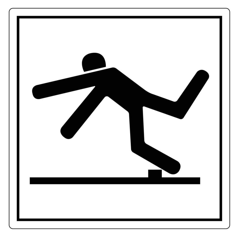 Warning Sign for Slipping Hazard in Workplace vector