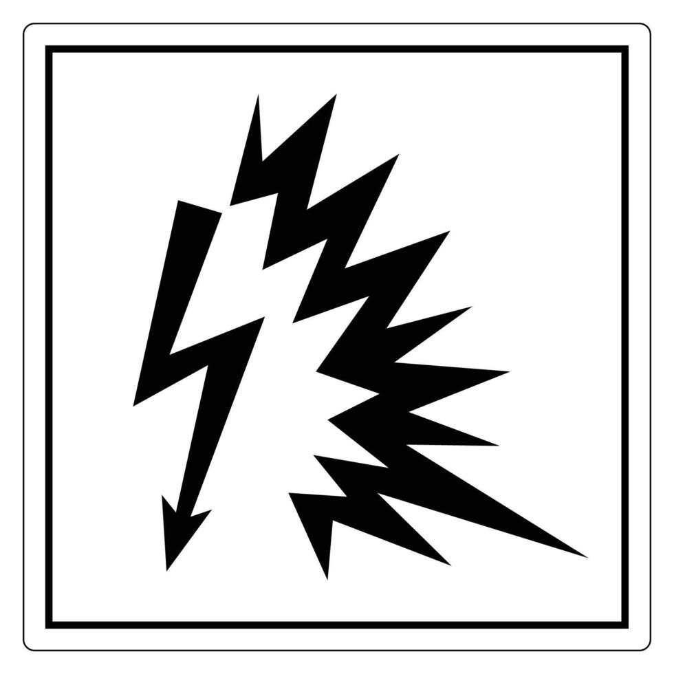 Bold Lightning Bolt Icon for Creative Designs vector