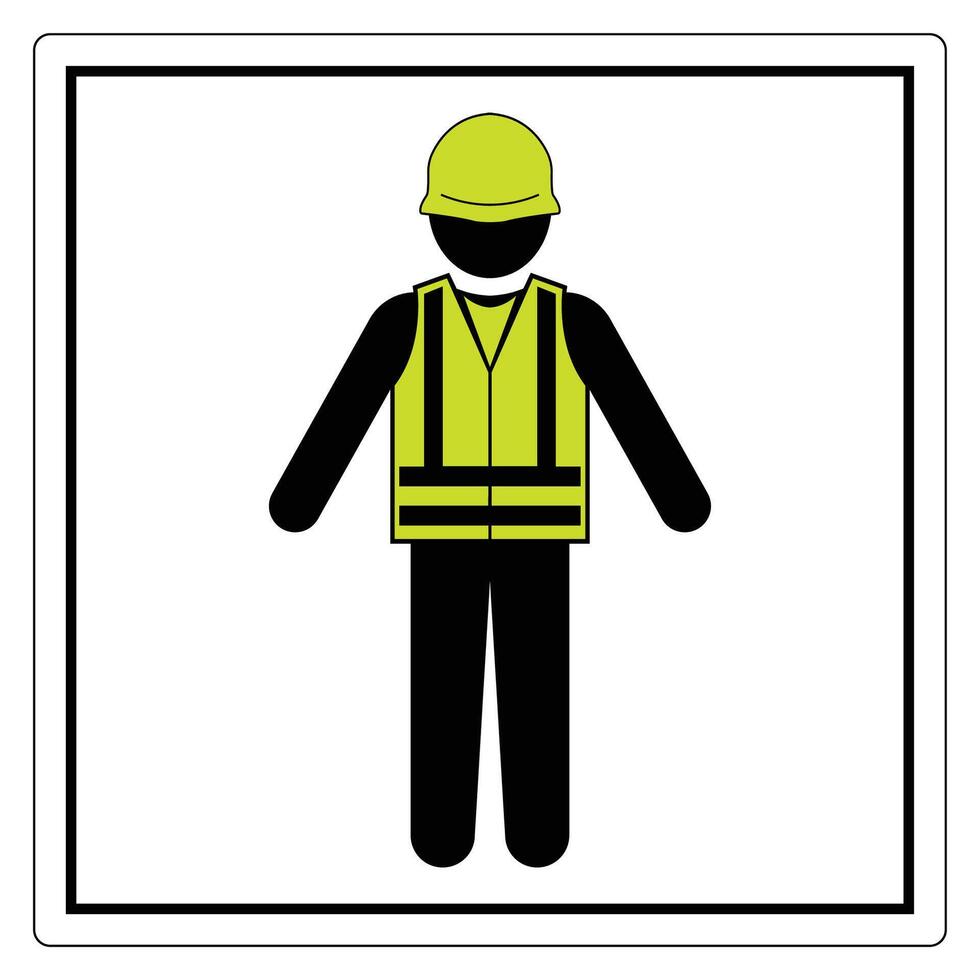 Safety Icon for Construction and Work Sites vector