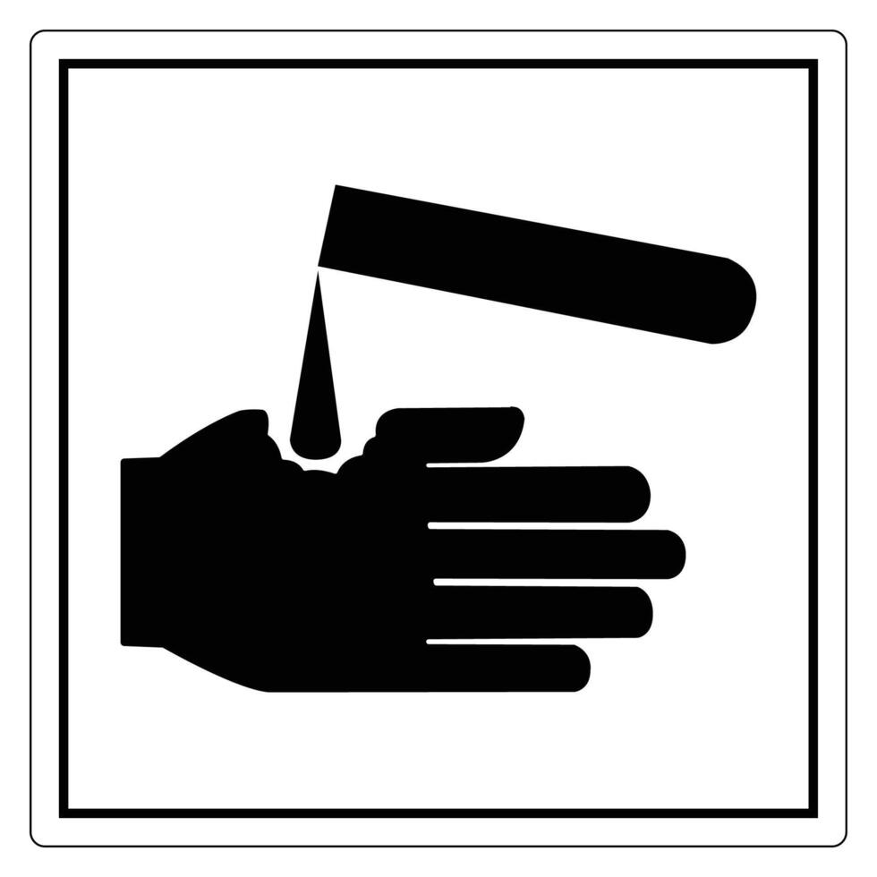 Hand pouring liquid from a dropper illustration vector