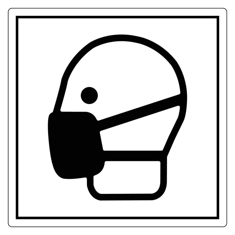 Minimalist Design of Safety Helmet Icon vector