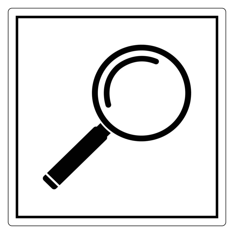 Magnifying Glass Icon for Search and Exploration vector
