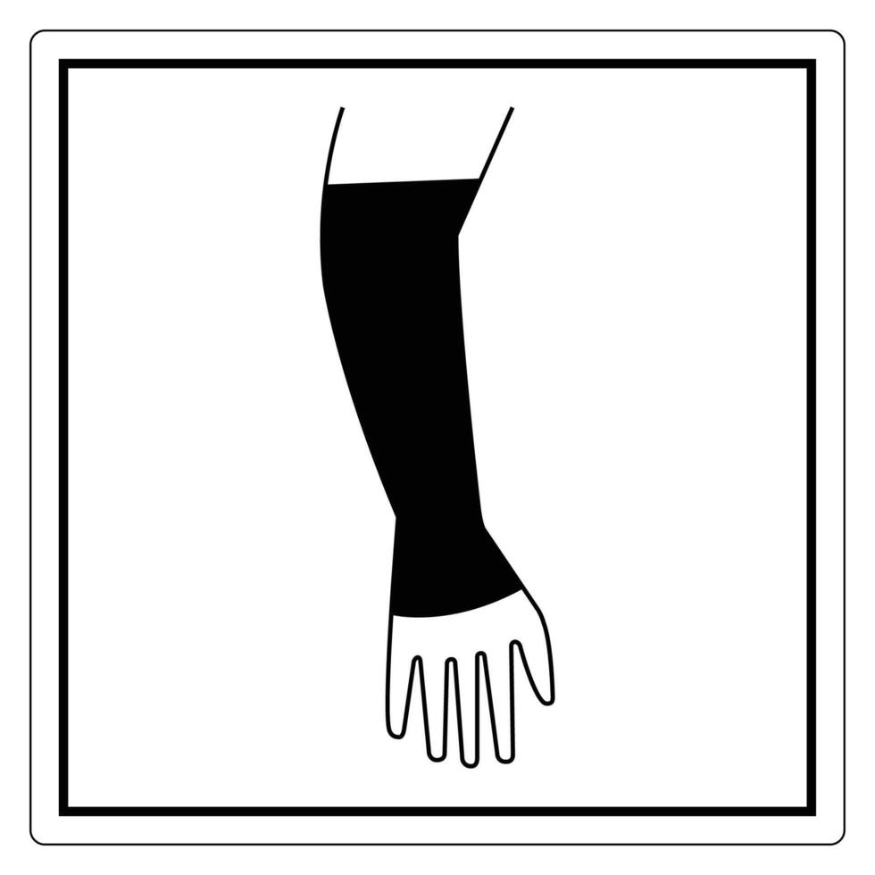 Illustrated Arm in Black and White Design vector