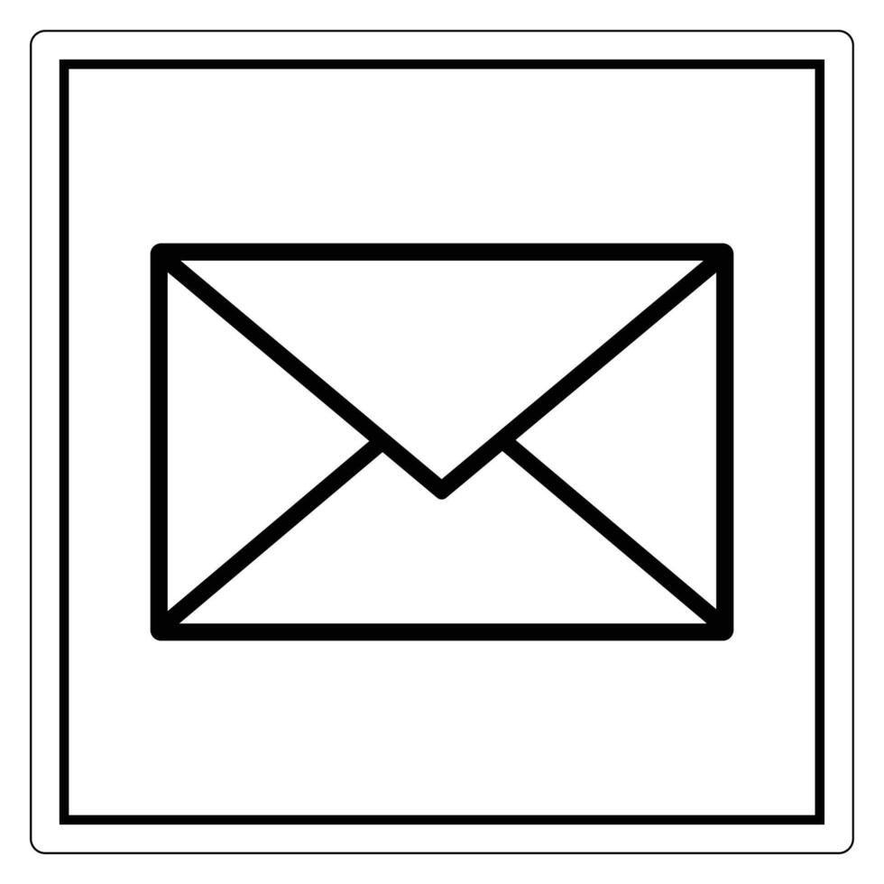 Simple Envelope Icon for Communication Concept vector