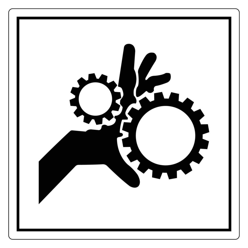 Hand Holding Gears Symbolizing Industry and Innovation vector