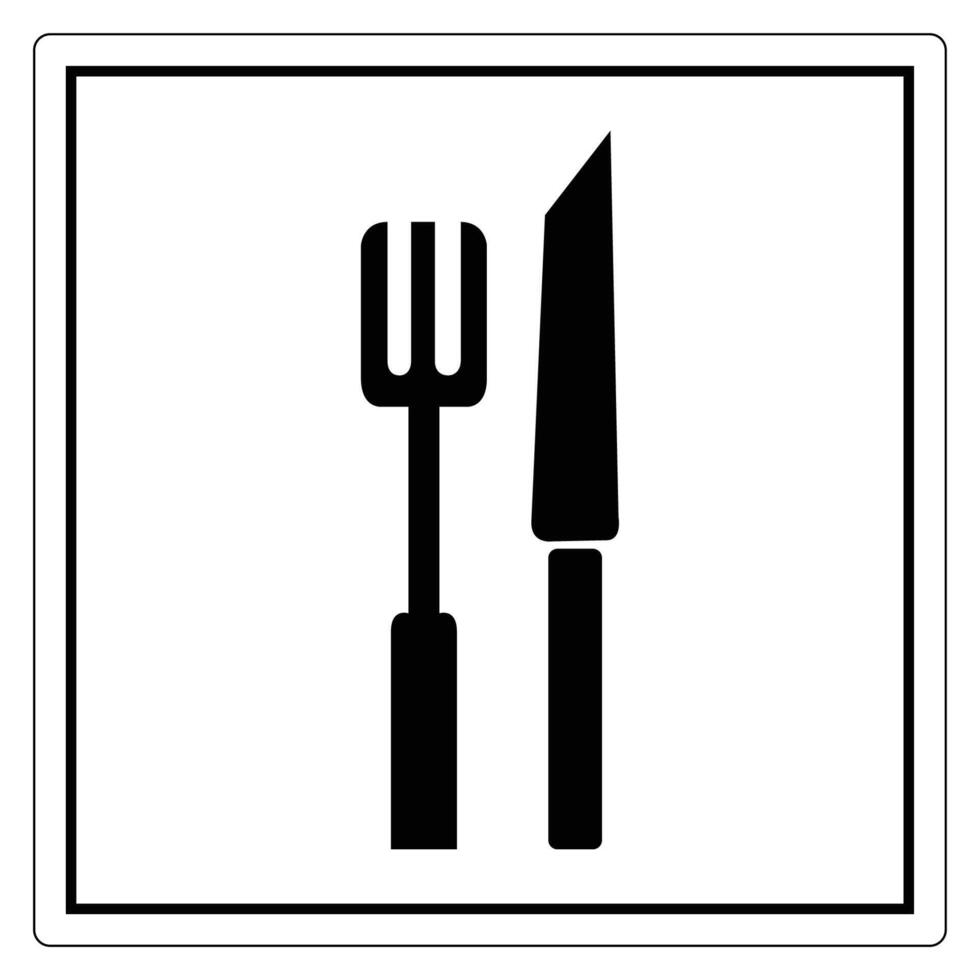 Icon of Fork and Knife for Dining Use vector