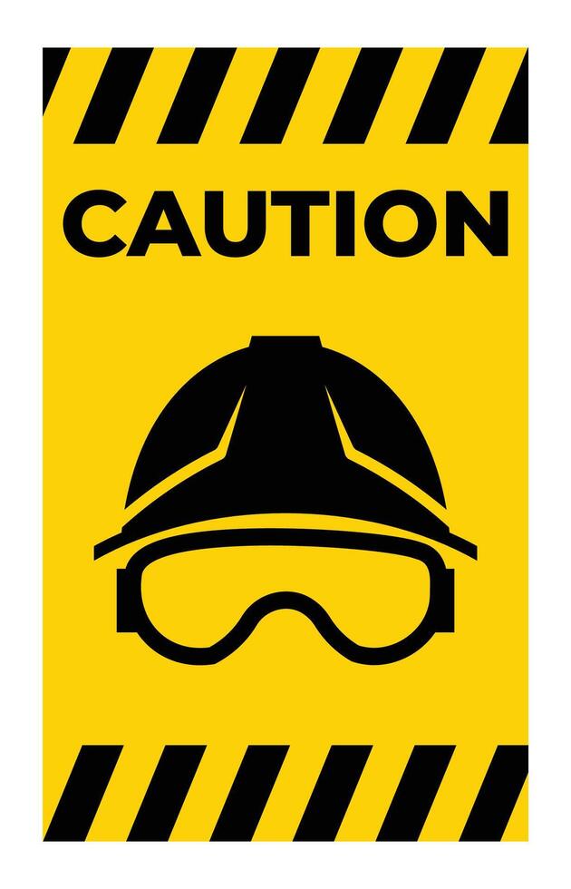 Safety Caution Sign for Construction Areas vector
