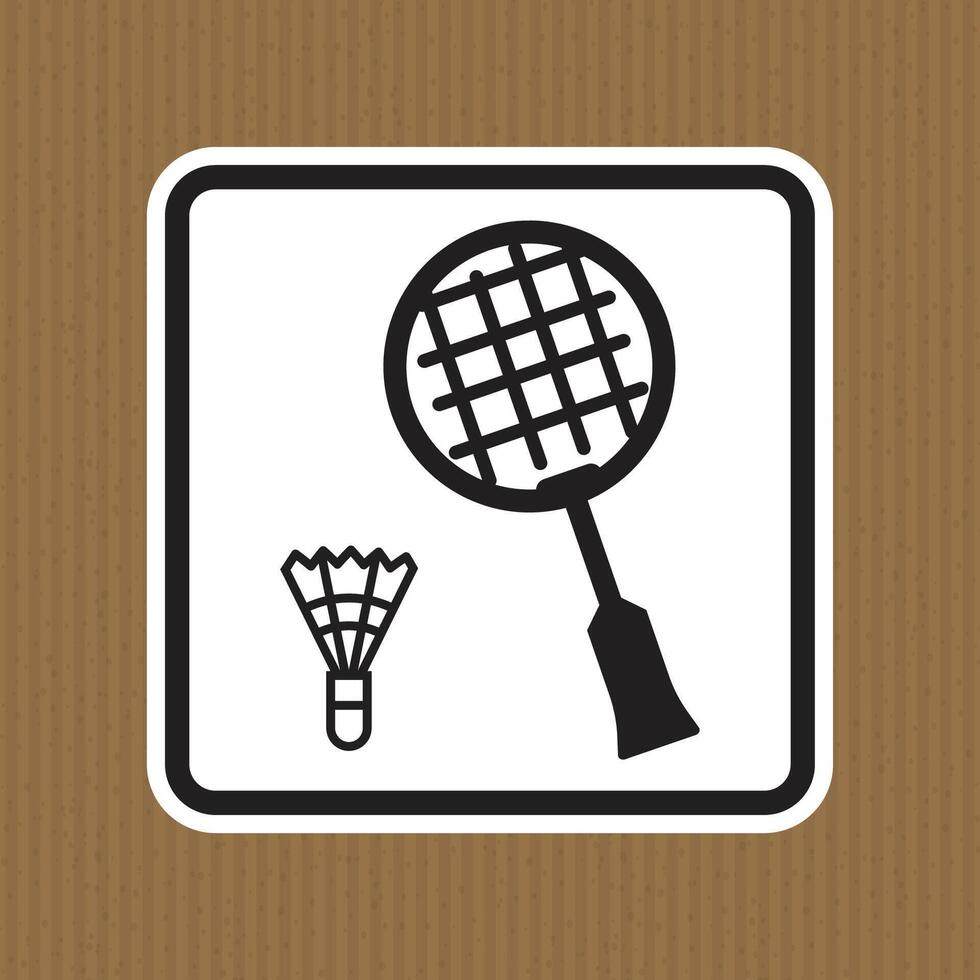 Badminton Equipment Icon and Shuttlecock Design vector