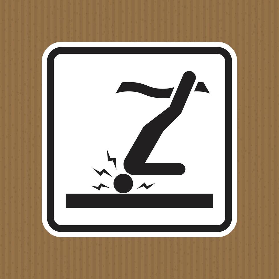 Warning Sign for Slipping Hazard vector