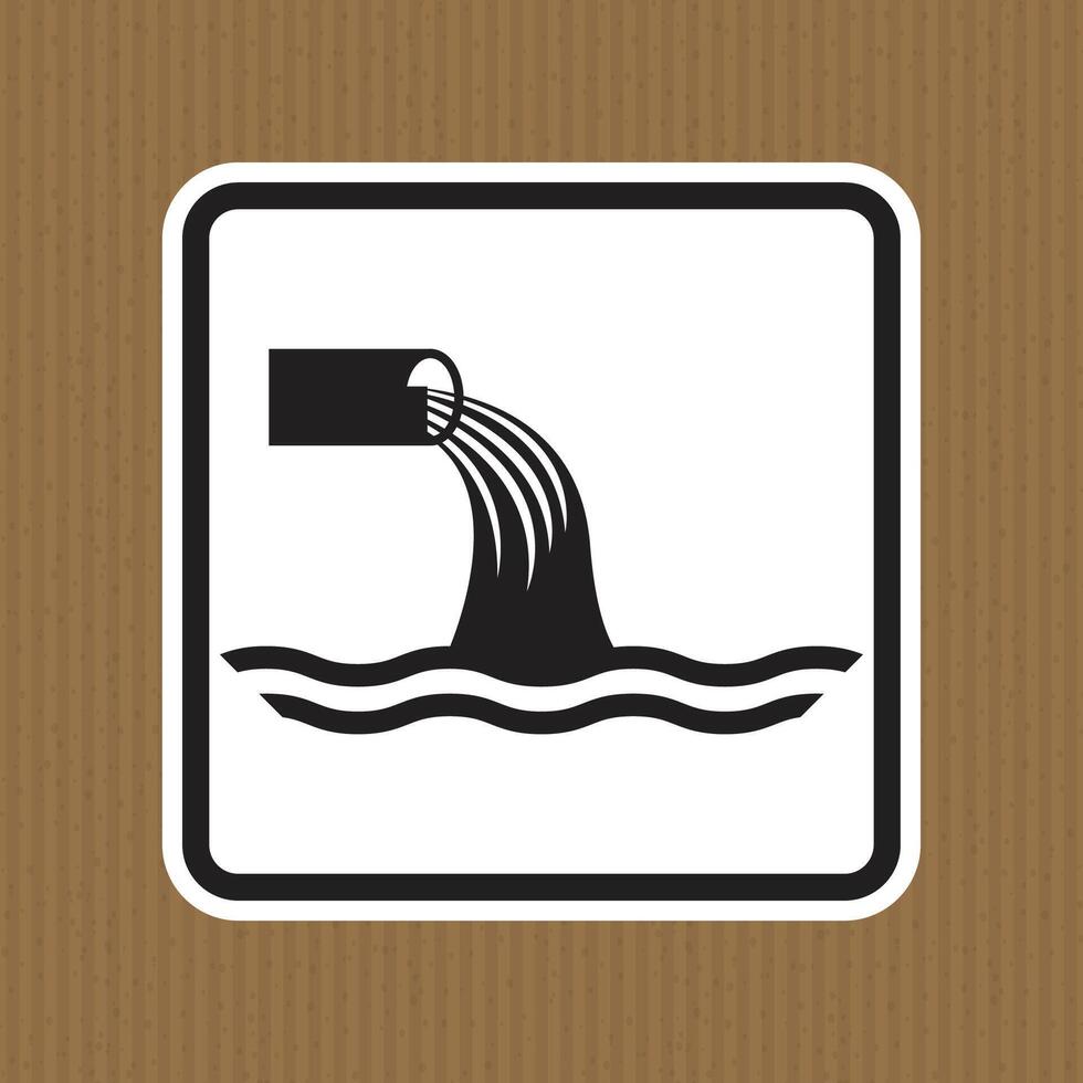 Industrial Drainage Symbol on Textured Background vector