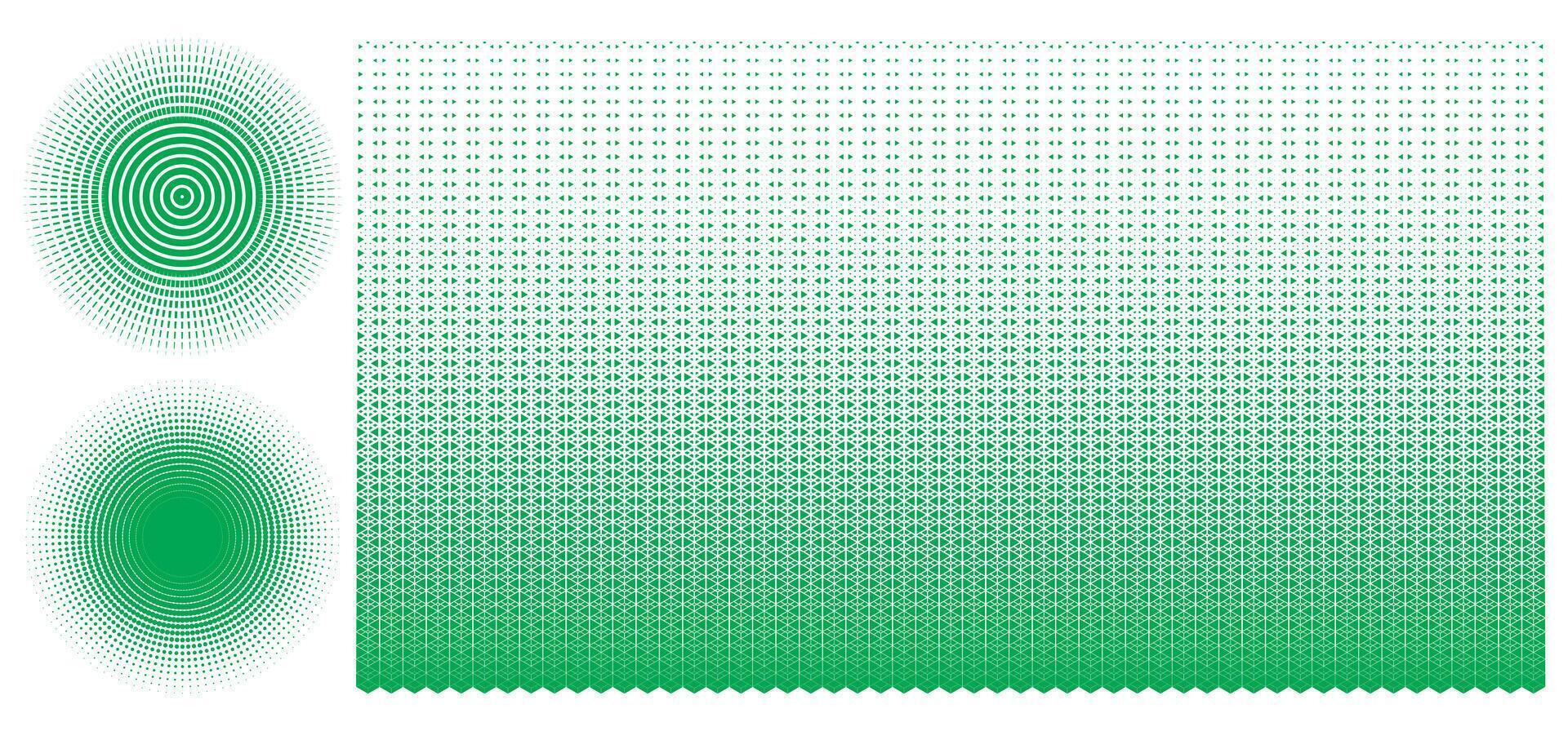 Creative Triangle Halftone Patterns for Bold and Modern Design Projects vector