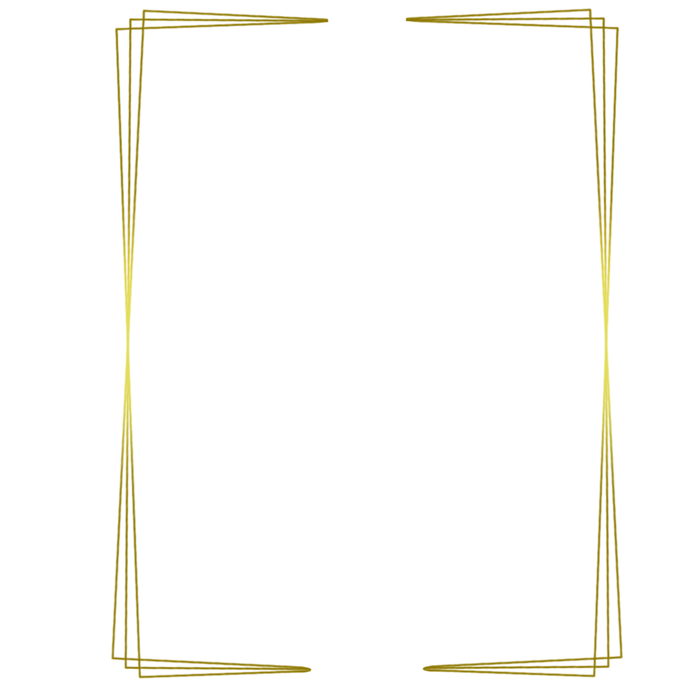 Gold Rechteck Rahmen auf ein transparent Hintergrund png