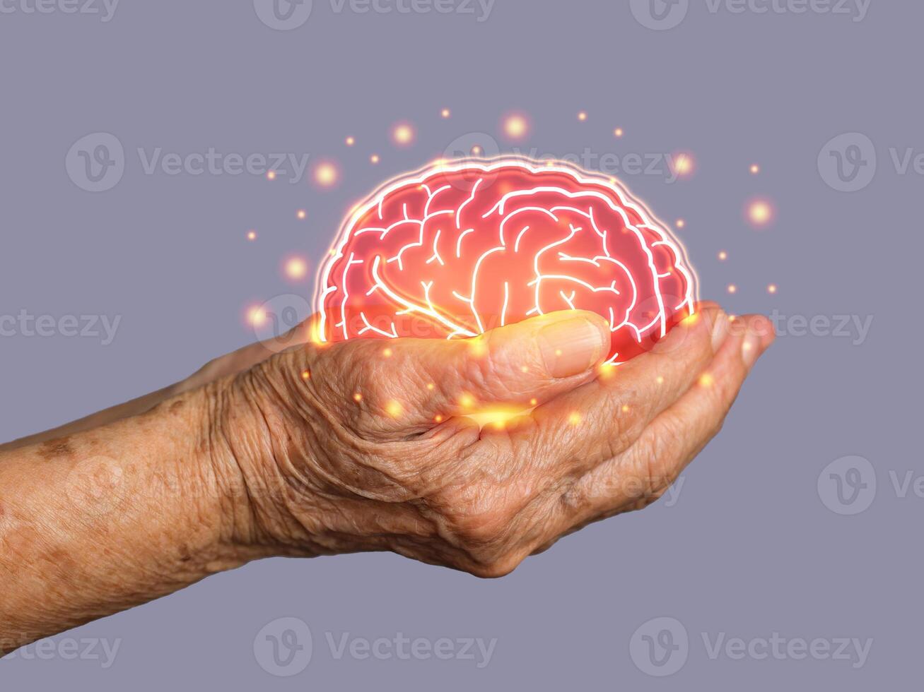 Dementia in senior people. Memory loss. Awareness of Alzheimer's, Parkinson's disease, stroke, seizure, or mental health photo