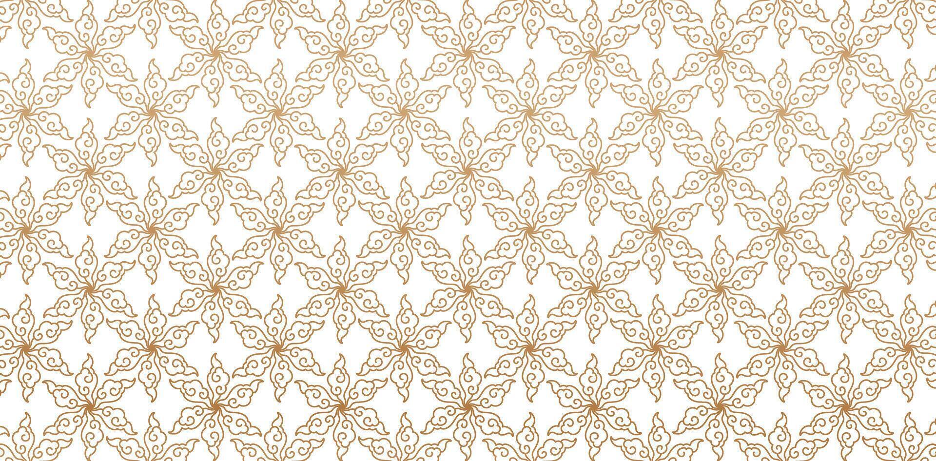 Motif Batik Ornament golden line color isolated white backgrounds for patterned fill, webs pages, surface textures, books covers, fabric printing papers, birthday invitations, wraps paper design model vector