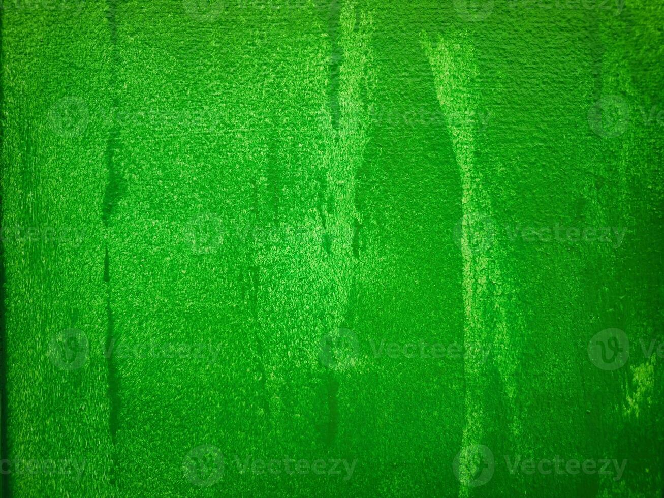 Green background on the cement floor Vintage new backdrop. Green color creative textured background photo