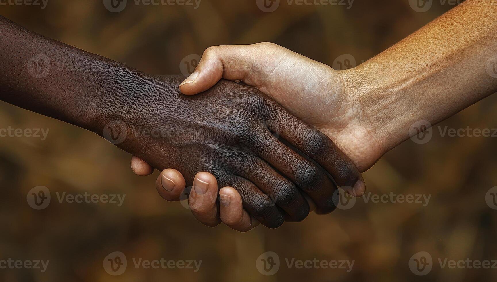 Unity and Equality, Two Hands Shaking in Symbol of Partnership photo