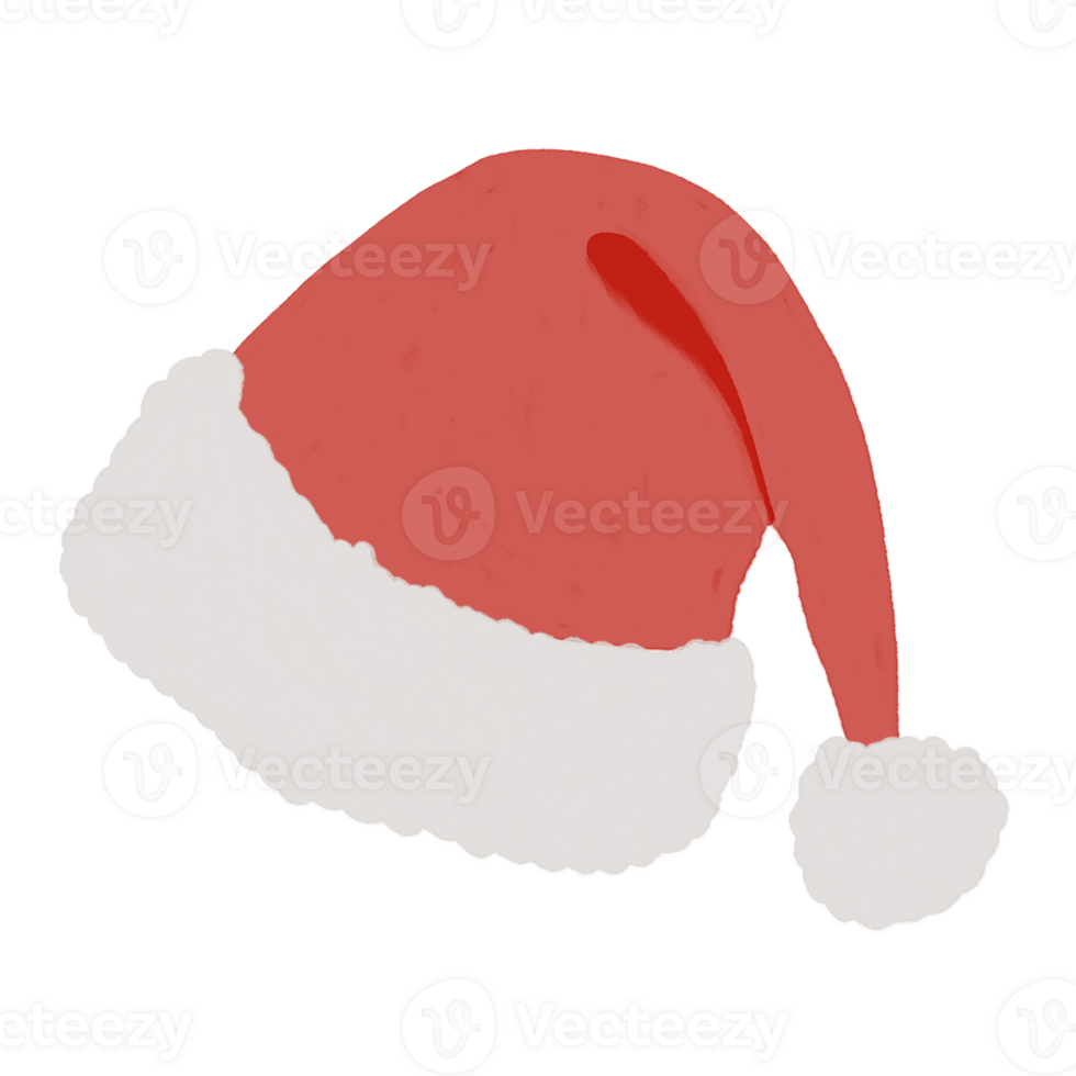 A hand drawn watercolor illustration of a cute red winter hat. Ideal for winter decor, clothing patterns, or adding a soft and festive touch to your projects. png