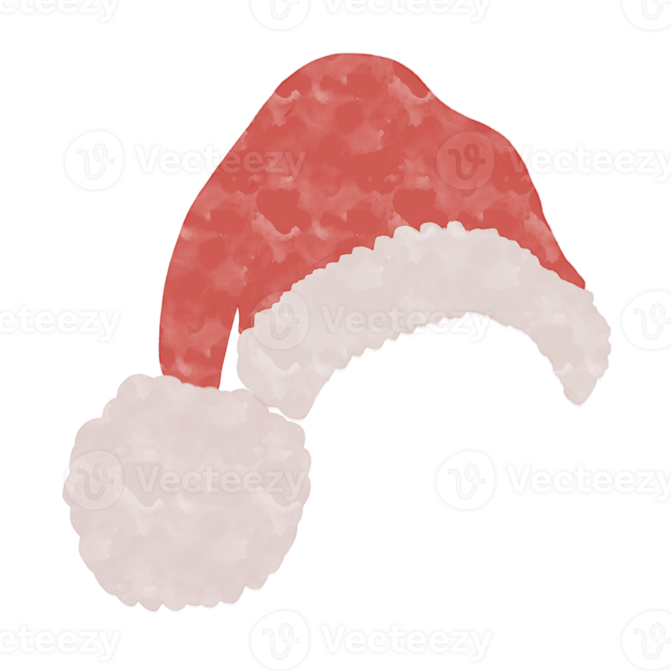 A hand drawn watercolor illustration of a cute winter hat, perfect for cozy seasonal fashion designs. Ideal for winter decor, clothing patterns, or adding a soft and festive touch to your projects. png