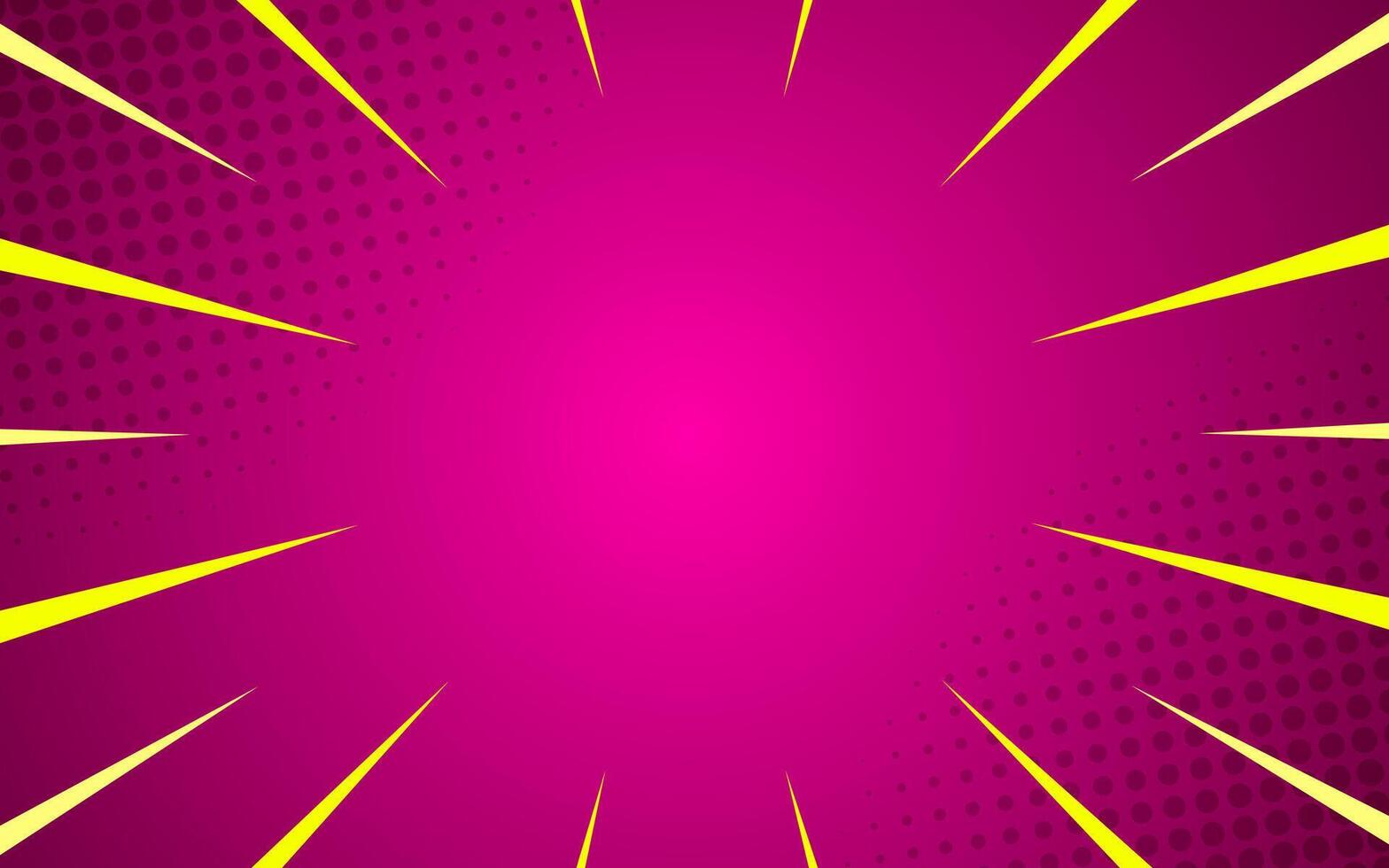 pop art comic sunburst effect background with halftones. vector